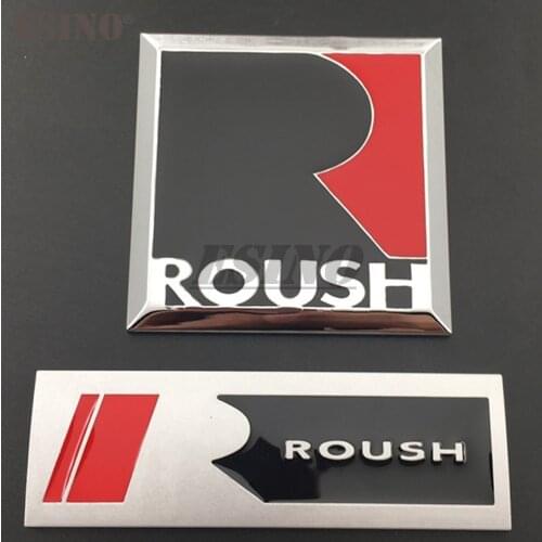 3D Roush Performance Car Trunk Metal Alloy Grill Adhesive Badge Emblem Body Tailgate Accessories For Mustang Shelby GT GT 500