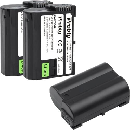2500mAh EN-EL15 ENEL15 EN EL15 Camera Battery for Nikon D500,D600,D610,D750,D7000,D7100,D7200,D800,D850,D810,D810