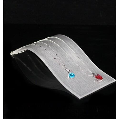 Acrylic Necklace Display Case Necklace Holder Bracelet Stand Horizontal Watch Organizer Jewelry Stands Jewellery Holders