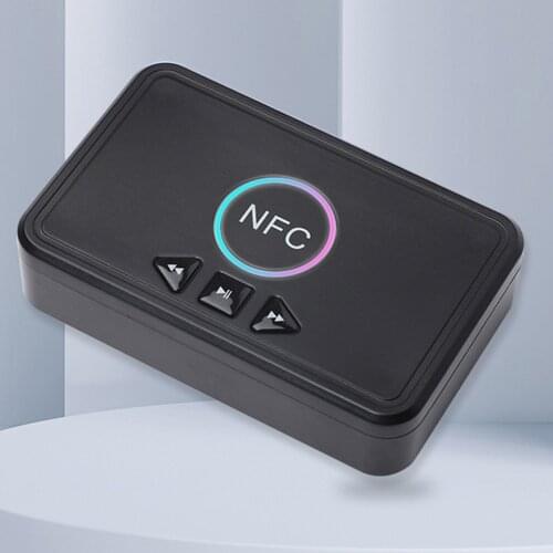 Bluetooth 5.0 Receiver Adapter NFC 3.5mm RCA Audio AUX Output Wireless Bluetooth Dongle Stereo Receptor for Amplifier Speaker