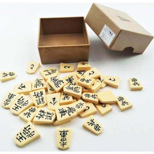 BSTFAMLY Organic Japan Shogi 27*25*5cm 40 Pcs/Set International Checkers Folding Sho-gi Chess Game Table Toy Gift Children JA01