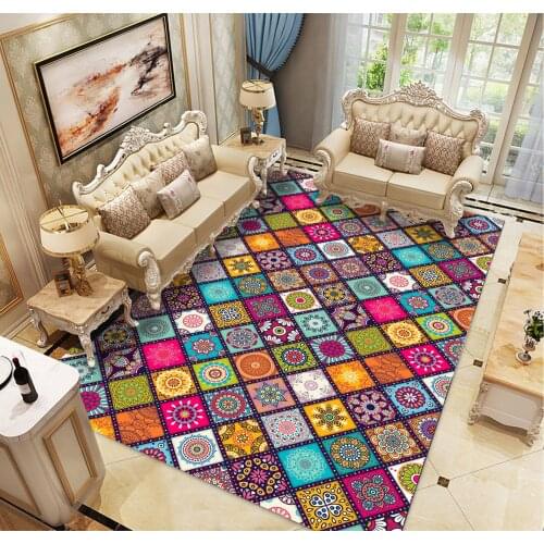 Colorful 3d flower rug Living room large carpet bedroom rug alfombra kids area rugs for home living room sofa floor mat parlor