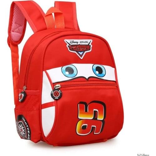 Disney children car backpack kindergarten boy girl McQueen handbag school bag cartoon shoulder bag book student bag