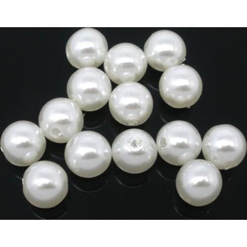 DoreenBeads 300 PCs imitation pearls Round Beads 8mm Dia.(B05240), yiwu