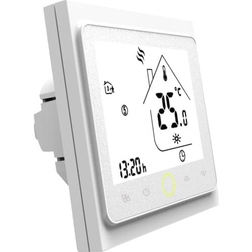 16A Electric Heating Thermostat with Touchscreen LED Display Thermostat With Heating/Cooling Control Instrument