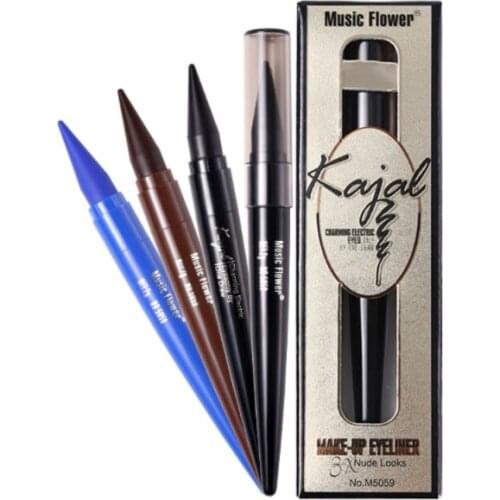 Gel Eye Liner Long-lasting Smudge-proof Black Blue Brown Eyeliner Cream Natural Make Up Blue Kajal Pencil Smoky Eyes Make Up