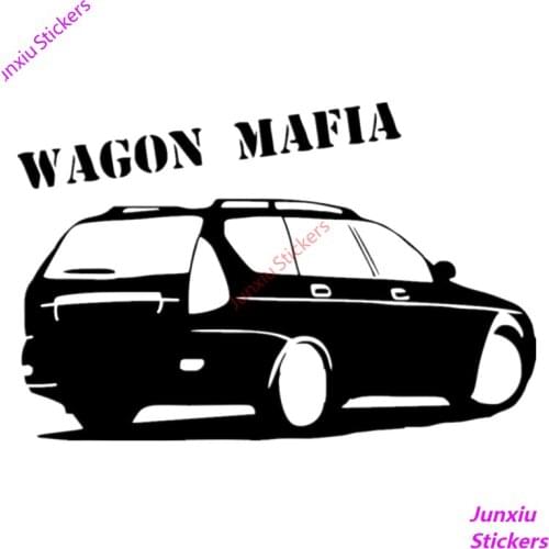 Funny Vinyl Car Sticker and Decal Wagon Mafia for Lada Priora Universal Bumper Truck Camper Auto SUV Fine Decal Decor PVC12x9cm