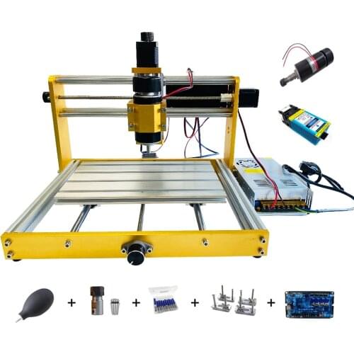 CNC 3018 Plus Laser Engraver 15W 30W Wood CNC Router Machine Metal Frame GRBL 3 Axis DIY Desktop Laser Engraving Milling Machine