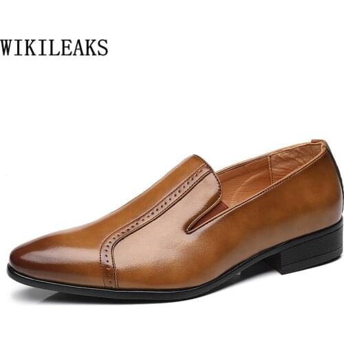 Coiffeur Loafers Men Dress Shoes Leather Wedding Dress Oxford Shoes for Men Office 2021 Formal Shoes Men Italian Zapatos Hombre