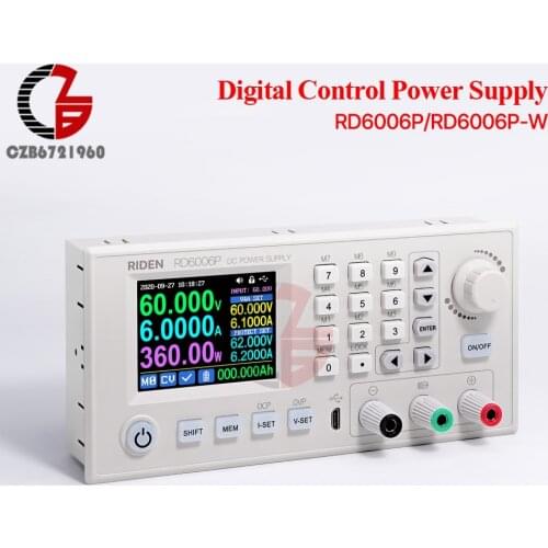 RD6006P RD6006PW USB WiFi DC DC Voltage Current Step Down Power Supply Monitor Multimeter Buck Adjustable Converter 60V