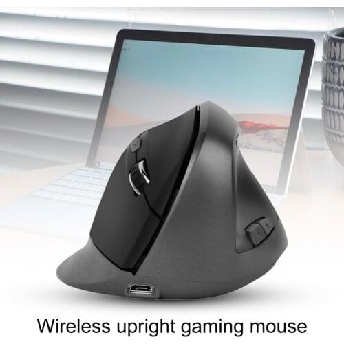 Wireless Mouse Vertical Gaming Mouse USB Computer Mice Ergonomic Desktop Upright Mouse 1600DPI for PC Laptop Office Home