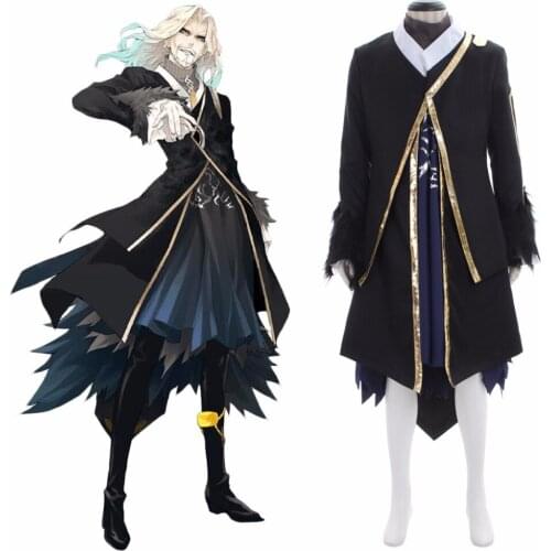 Custom Made Fate Apocrypha Lancer of Black Vlad III Multicolor Cosplay Costume Adult Mens Coat Dress Costume L0516