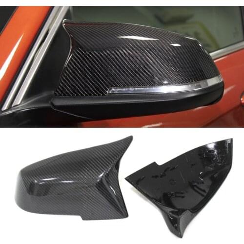 Car Rearview Mirror Cover ABS Material With Carbon Fiber Pattern Replace Cap For BMW F20 F21 F22 F23 F30 F32 FOR 1 2 3 4 SERIES