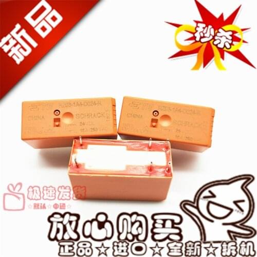 Original new 100% RZ03-1A4-D024-R 16A 250VAC relay 24VDC normally open RZ03