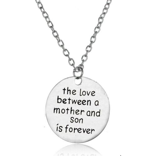 3Pcs The Love Between Mother And Son Is Forever Pendant Necklace Fashion Family Jewelry Women Boys Birthday Mothers Day Gifts