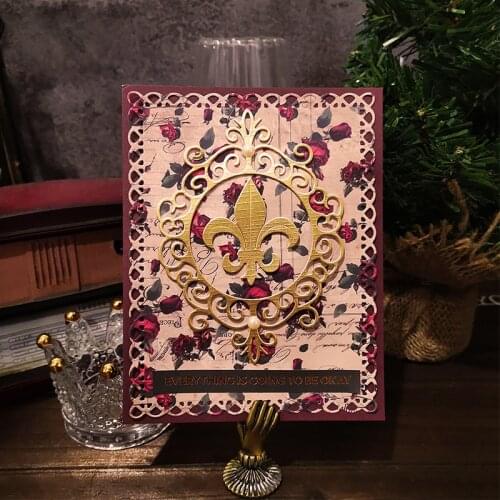 Panalisacraft Vintage mirror Frame Metal Cutting Dies Craft Dies Scrapbook Card Making Album Embossing Stencil Die cut