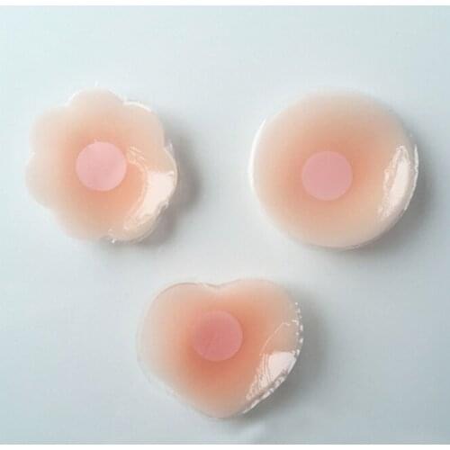 Breast Bra Pad Anti-Exposure Natural Nipple Cover Sticker Hidden Petals Small Chest Paste For Party Dress Silicone Underwear