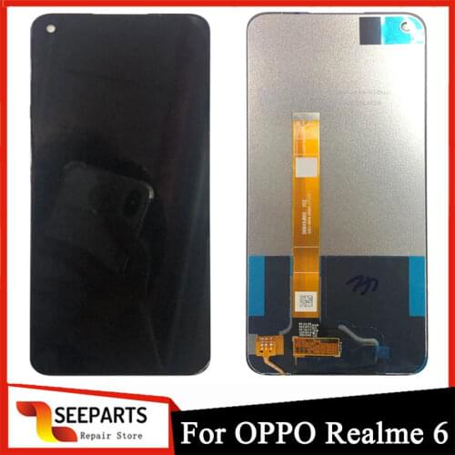 Tested New For Oppo REALME 6 lcd RMX2061 RBS0624N LCD Display +Touch Screen Digitizer Assembly For Realme 6 rmx2001 LCD Screen