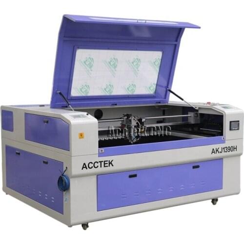 With Cw5200 Water Chiller Co2 Cnc Laser Cutter Machine AKJ1390H Laser Metal Detector