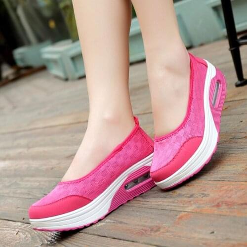 Women Platform Shoes Woman Lady Flat Casual Shallow Breathable Shoes 2020 New Summer Slip on Comfortable Lace Black Fabric Shoes