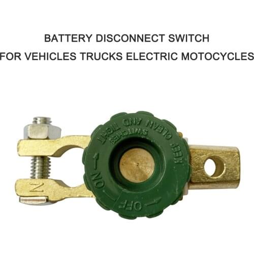 12-24V Battery Disconnect Switch Side Post Electric Power Disconnector Cut Off Battery Switch Isolator With Long Bolt