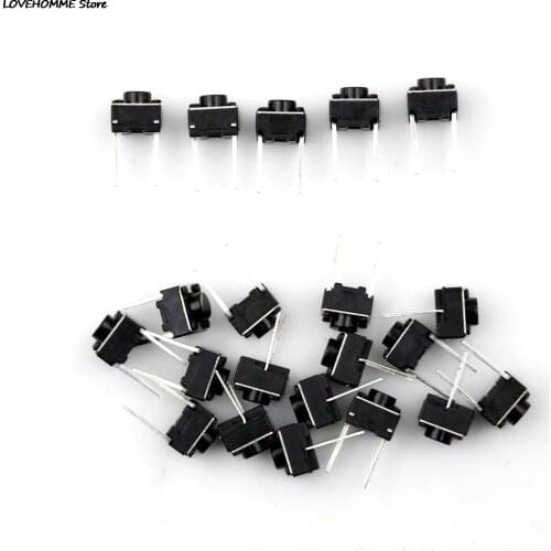 20pcs Micro Switch Momentary SMD Tactile Tact Push Mini Button Switch Whosesale