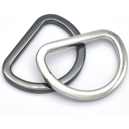 50MM Silver D Ring Slide Adjustable Buckles Large Purse Handbag Hardware Bag Clasp Dog Collar Supply Leather Webbing Belt Strap