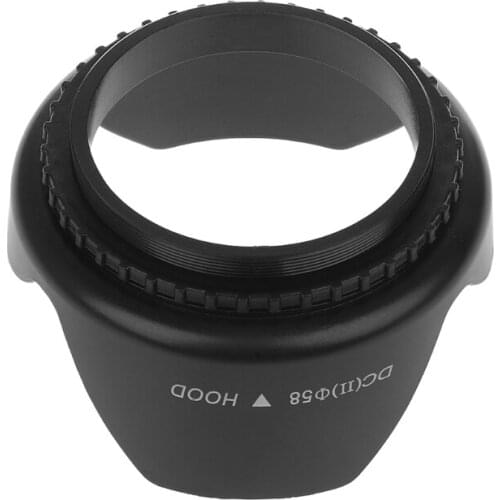 58mm Screwed Flower Petal Sunshade Lens Hood for nikon DSLR Camera 203B
