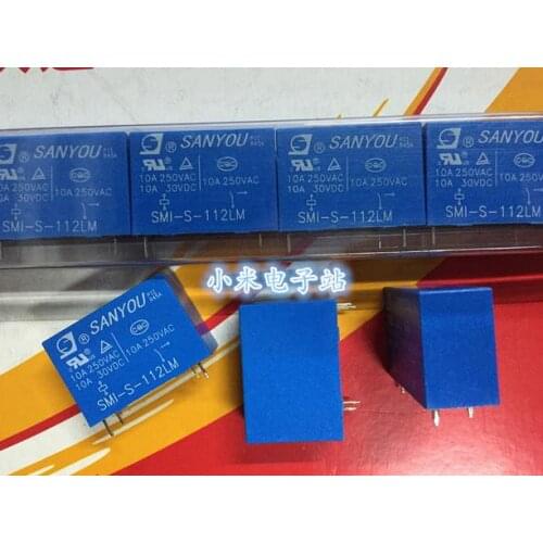 Free shipping new relay SMI-S-112LM DIP4 10A 250VDC 10pcs/lot