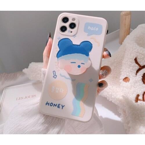 Phone case mobile shell for iphone11 XR XS 7/8/SE 2020 11pro Xs 7p/8plus X/Xs 12 12pro 12pro max 12mini Anti-fall ins cartoon