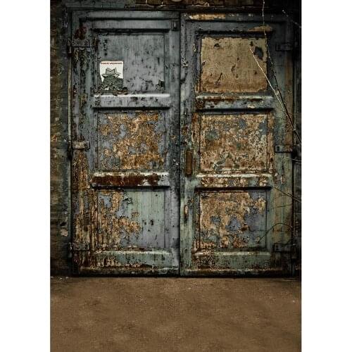 Broken Wooden Door Photo Backgrounds Computer Printed Backdrop for Baby Children Portrait Pets Photobooth Photography Props