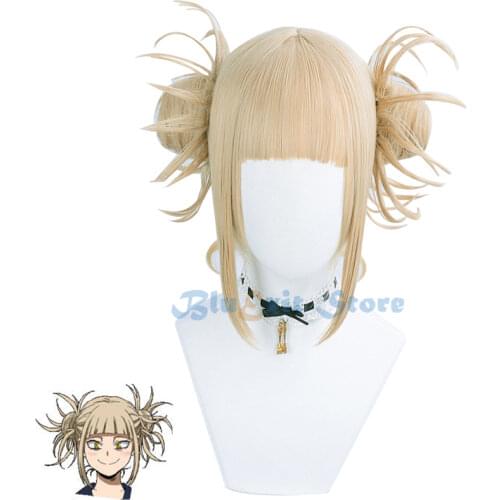 Himiko Toga Wig Cosplay Synthetic Hair Boku no Academia Cosplay Already Styled Wig My Hero Academia Role Playing