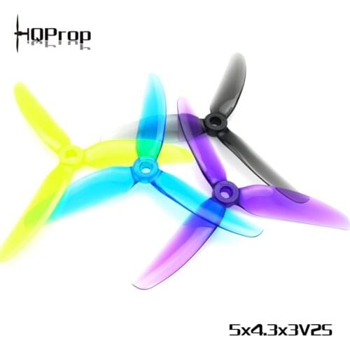 HQPROP 5X4.3X3V2S 5043 3-Blade PC Propeller for RC FPV Racing Freestyle 5inch Drones Replacement DIY Parts