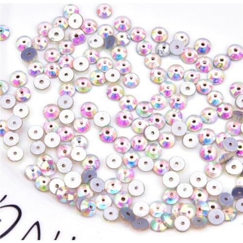 Exquisite!Top quality SS16-SS30 Rainbow Crystal sew on rhinestones Silver Flatback Rhinestones Glitter Gems clothes Decoration