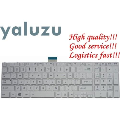 NEW US keyboard For toshiba SATELLITE L850D P850 L855 L855D L870 L870D C850 C855 C855D US White laptop keyboard NSK-TVBSU