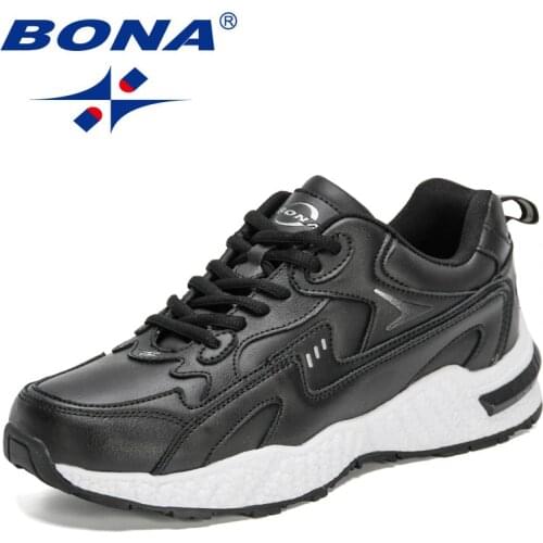 BONA 2021 New Designers Running Shoes Men Sport Shoes Walking Jogging Trainers Casual Sneakers Mansculino Zapatillas Hombre