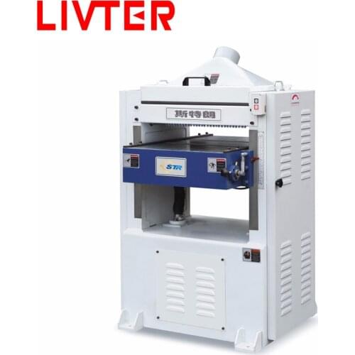 LIVTE factory automatic wood thickness planer machine / woodworking planing machine bench thicknesser with spiral cutter head