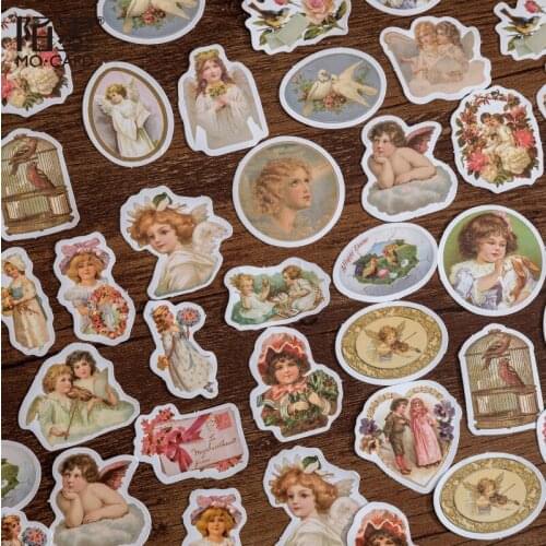 46 Pieces Boxed Stickers, Creative Characters, Hand Account Diy Decorative Stickers Custom Stickers stationery sticker