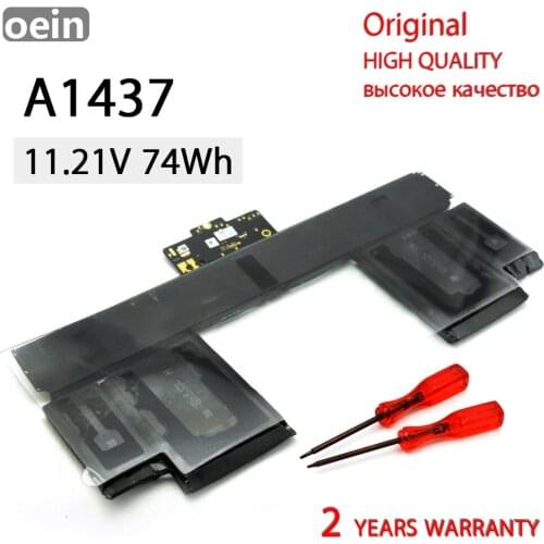 Oein Genuine A1437 for APPLE MacBook Pro 13 "Retina A1425 (end of 2012) 020-7653-A 11.21V 74Wh laptop battery batteria