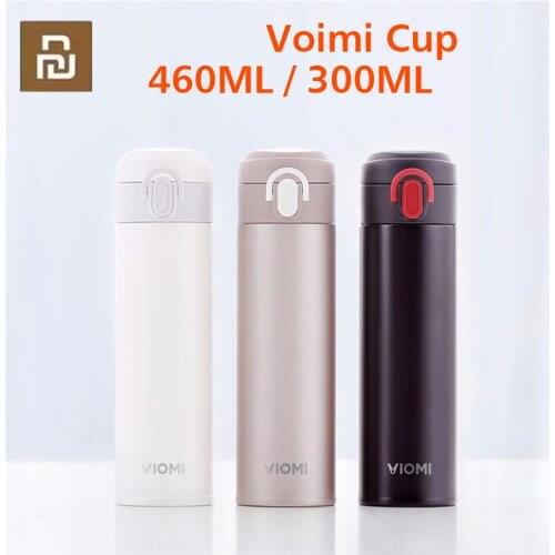 Youpin VIOMI Portable Vacuum Thermos 300ML /460ml Lightweight Alloy Material 24 Hours Thermos Single Hand ON/Close