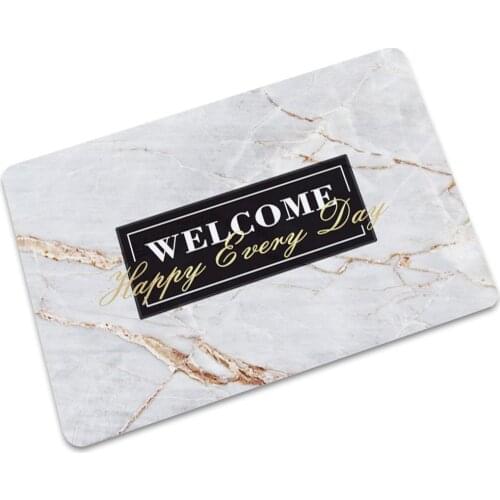 Drop Shipping New 2020 Welcome Printed Doormat Rubber Baby Bedroom Carpet for Bedroom Kitchen Floor Decorative Non-slip Door mat