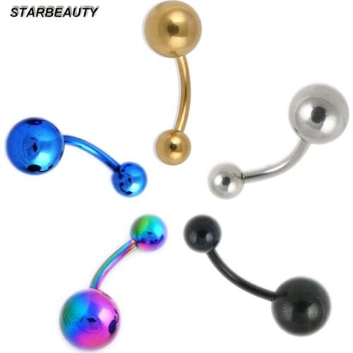 Selected 1pc Barbell Navel Piercing De Umbigo Sexy Belly Button Rings Industrial Belly Piercing Nombril Pircing Ombligo Jewelry