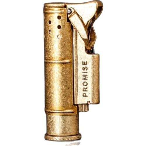 Vintage metal kerosene lighters,Retro pure copper grinding wheel fire gasoline aansteker,Birthday Wooden gift box