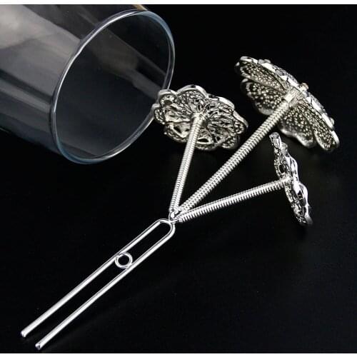 Sunspicems 2021 Morocco Wedding Hairpins For Women Elegent Flower Spring Hair Casp Gold Silver Color Crystal Bridal Bun Jewelry