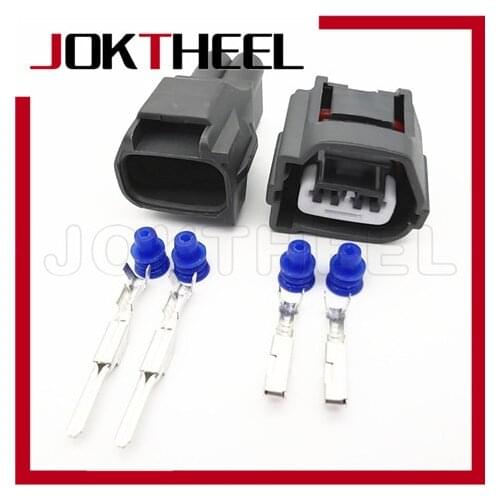 1-20 sets 2 Pin male female front fog lamp plug Bumper fog light socket connector for Chevrolet Baojun 7282-7020-10 7283-7020-10