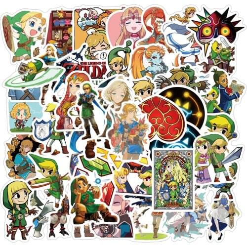 10/30/50PCS Game Zelda Graffiti Stickers Car Motorcycle Travel Luggage Guitar Waterproof Cartoon Stickers Decal Joke Toy Gift