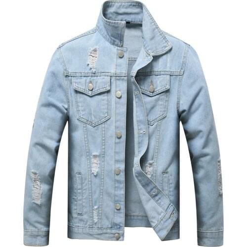 2021 Spring Autumn Mens Denim Jacket Male Loose Trend Teenage Cowboy Korean Version Slim Classic Chaqueta Denim Clothing XS-3XL