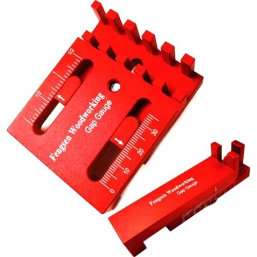 5-40mm Woodworking Mini Gap Gauge Aluminum Alloy Depth Measuring Sawtooth Ruler Marking Gauge Measuring Tools