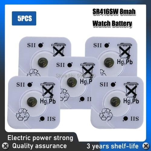 5pcs/lot FOR SEIZAIKEN 1.55V 337 SR416SW Silver Oxide Watch Battery 337 SR416SW Button Coin Cell For Watch Electric Toys