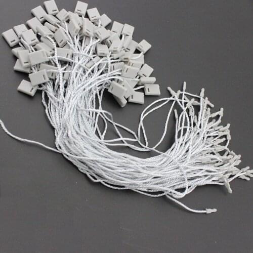 500 Pcs/Lot Color Grey String Paper Tags Seal Cords 18cm Length Hang tag Strings For Garment